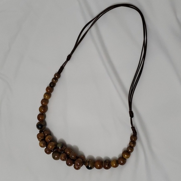 Portuguese Ceramic Light Brown Necklace - Picture 4 of 4